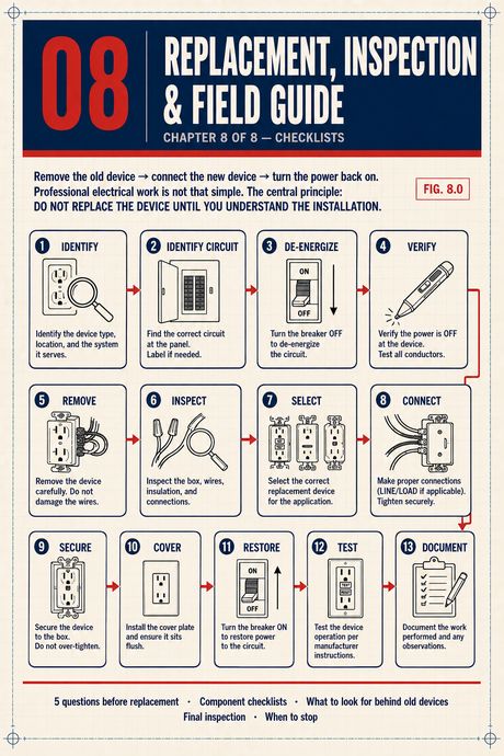 Chapter 8 — Replacement, inspection & field guide